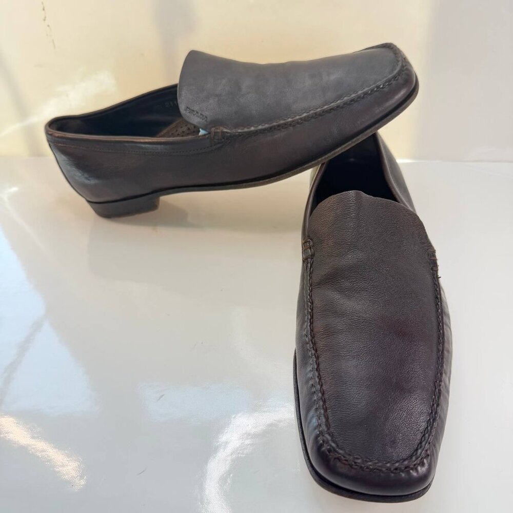 PRADA Men’s Leather Loafers – Size 9.5 (UK) / 10.5 US